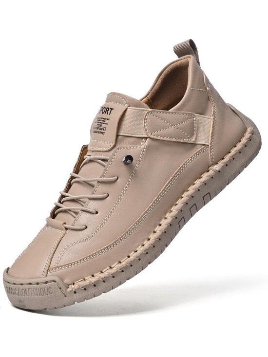 Shoes - Women's Khaki Breathable Loafers Mid top Walking Flats Ankle Chukka Boots